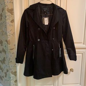 Laundry by Shelli Segal Black trench coat